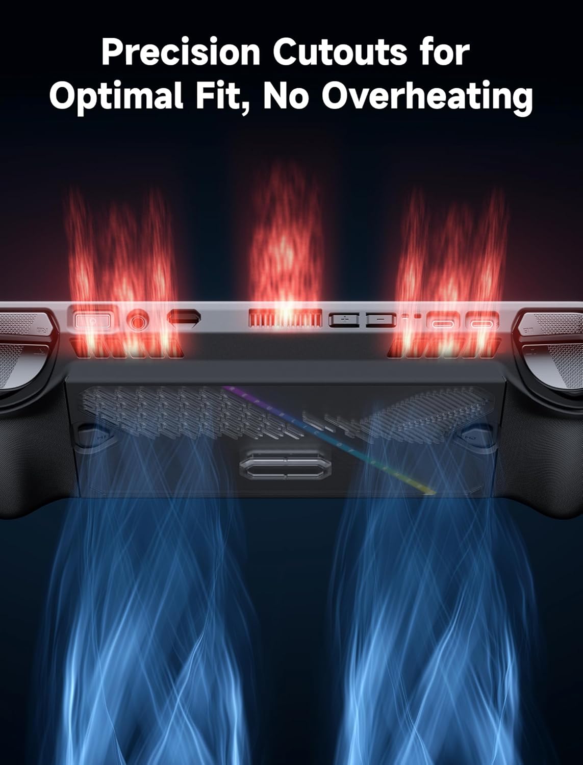 JSAUX Protective Case for ROG Ally X with Detachable Front Shell Metal NEW