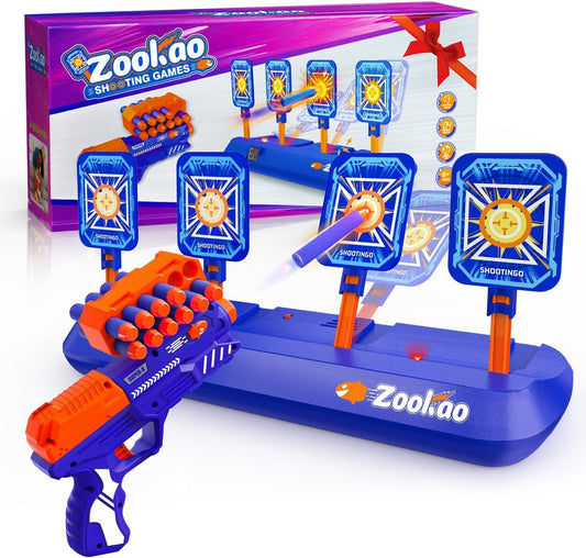 Zookao Digital Shooting Targets with Toy Gun Nerf Electronic Scoring for NEW