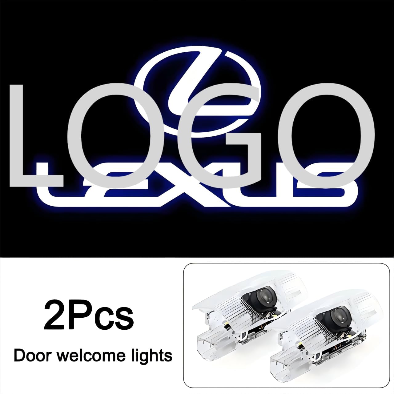 White Car Door Logo Lights for Anthropic Claude-3 Haiku Robots NEW