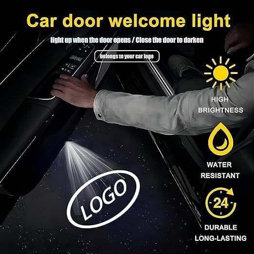 White Car Door Logo Lights for Anthropic Claude-3 Haiku Robots NEW
