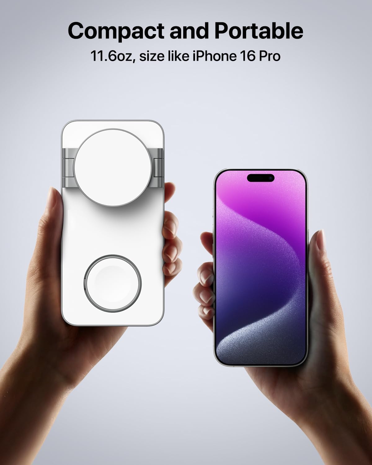 EXW 3-in-1 Wireless Charging Station 20W Mag-Safe Charger Stand for iPhone NEW