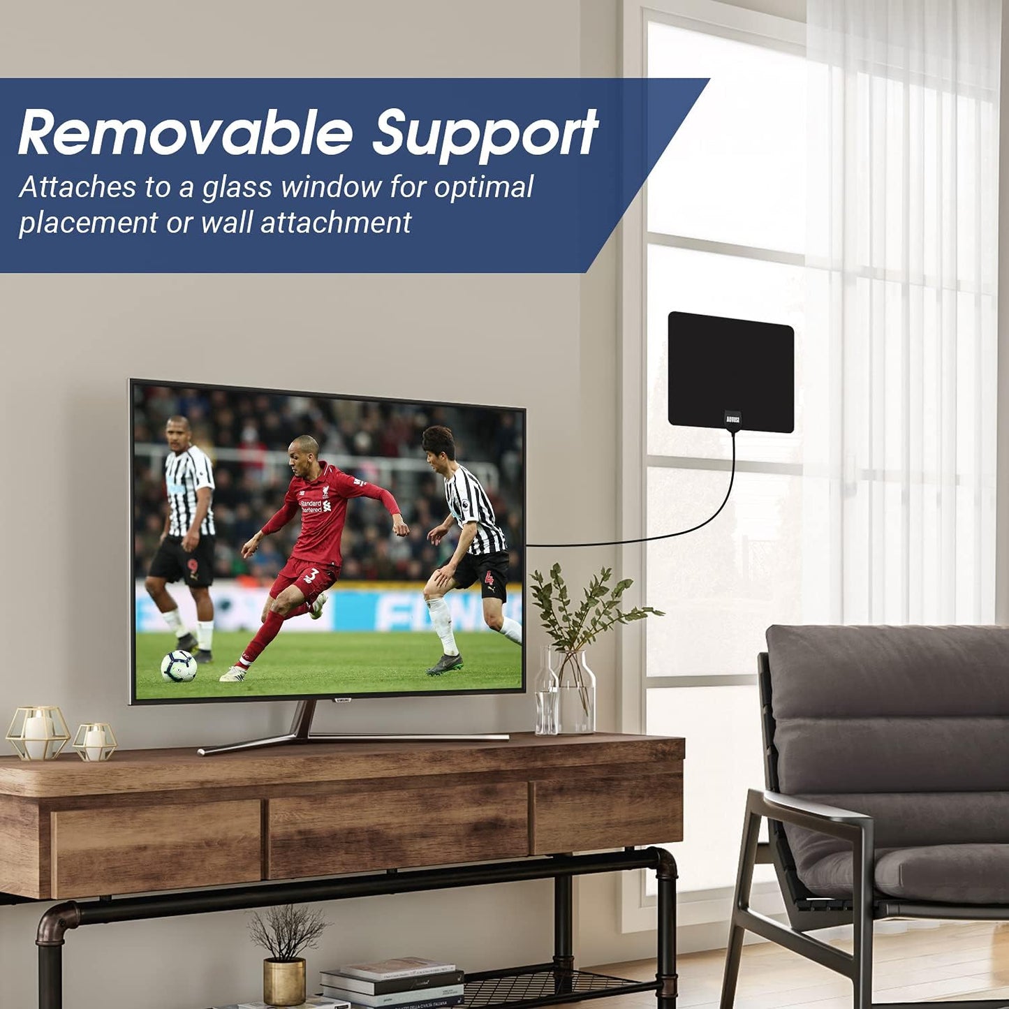 August Indoor Aerial for Freeview TV Digital Portable Television Antenna NEW