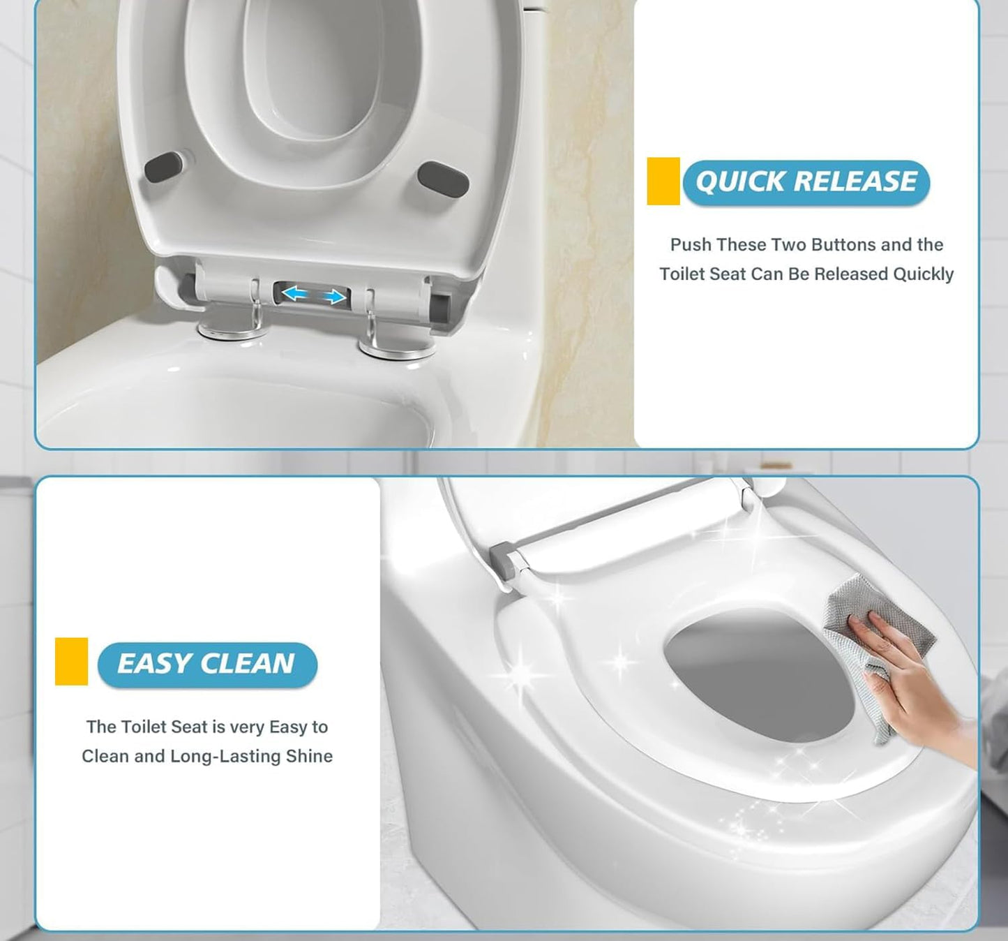 RUNTOO MU Seats 2-in-1 Family Toilet Seat with Built-in Potty Training White NEW