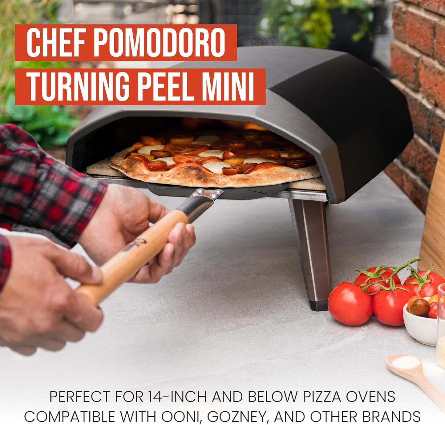 Chef Pomodoro Peelers Aluminum Pizza Peel with Detachable Handle - Peeler NEW