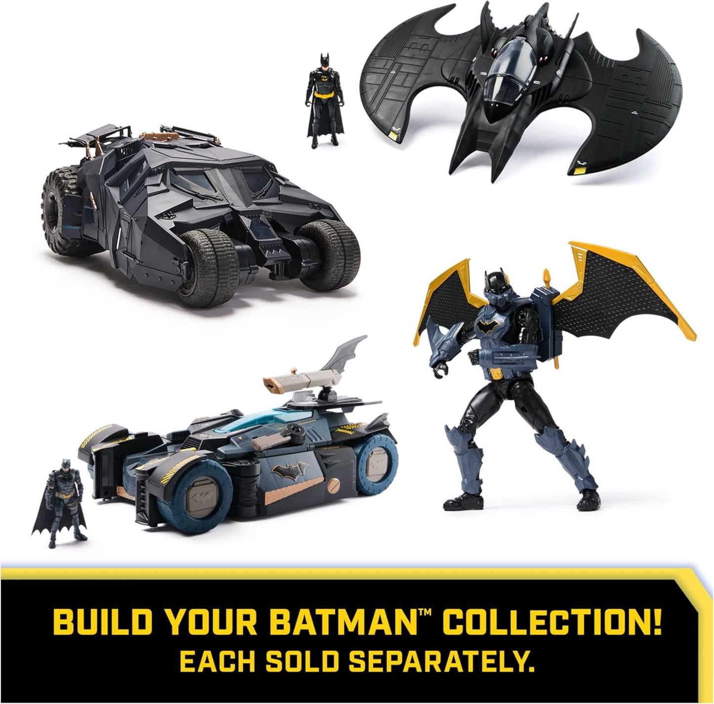 Spin Master 12-Inch Multicolor Batman Action Figure with Expandable Wings DEMO