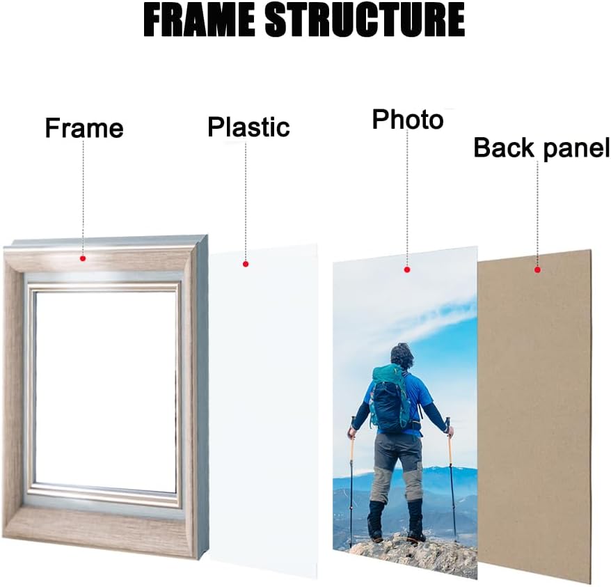 FALAZAR A4 Flax Blue Picture Frames Wall & Tabletop Decor for Photos 2 Pack NEW