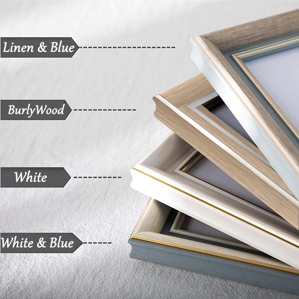 FALAZAR A4 Flax Blue Picture Frames Wall & Tabletop Decor for Photos 2 Pack NEW