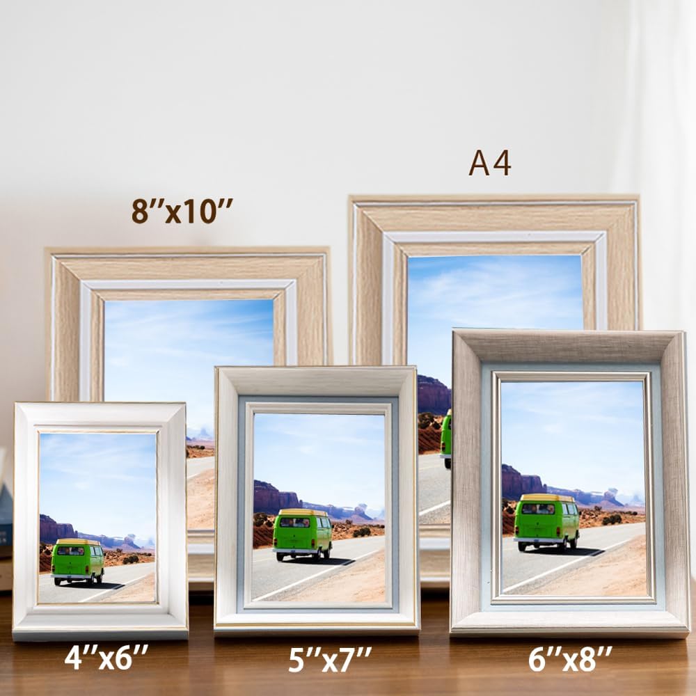 FALAZAR A4 Flax Blue Picture Frames Wall & Tabletop Decor for Photos 2 Pack NEW
