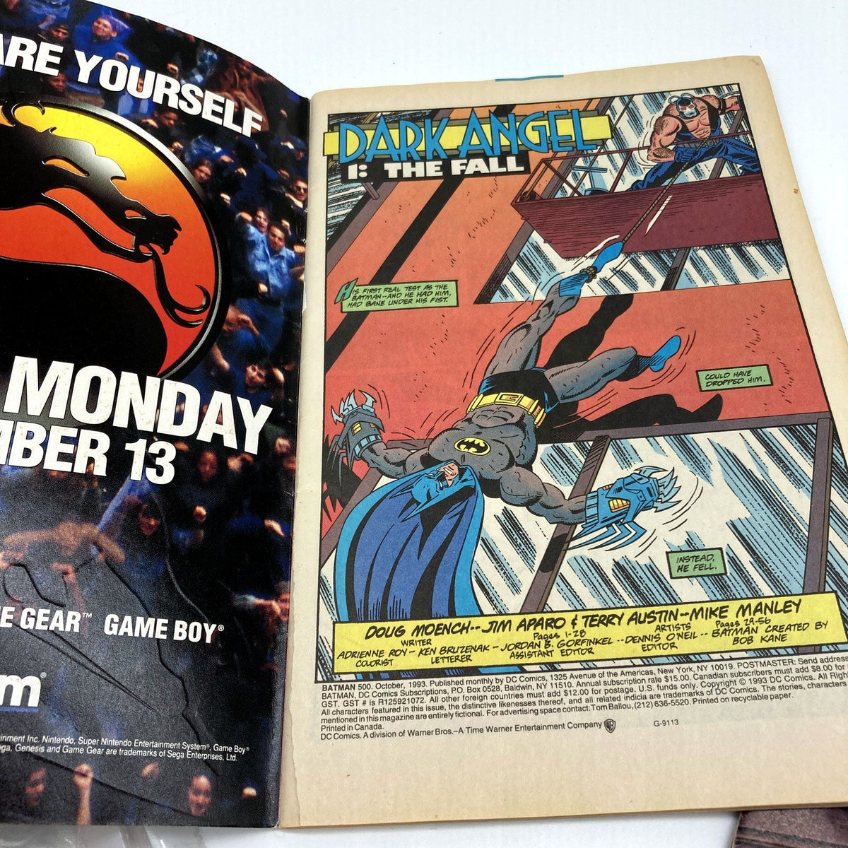 VINTAGE DC Comics Batman Forever Comic Book Collectible 1995 & 1993