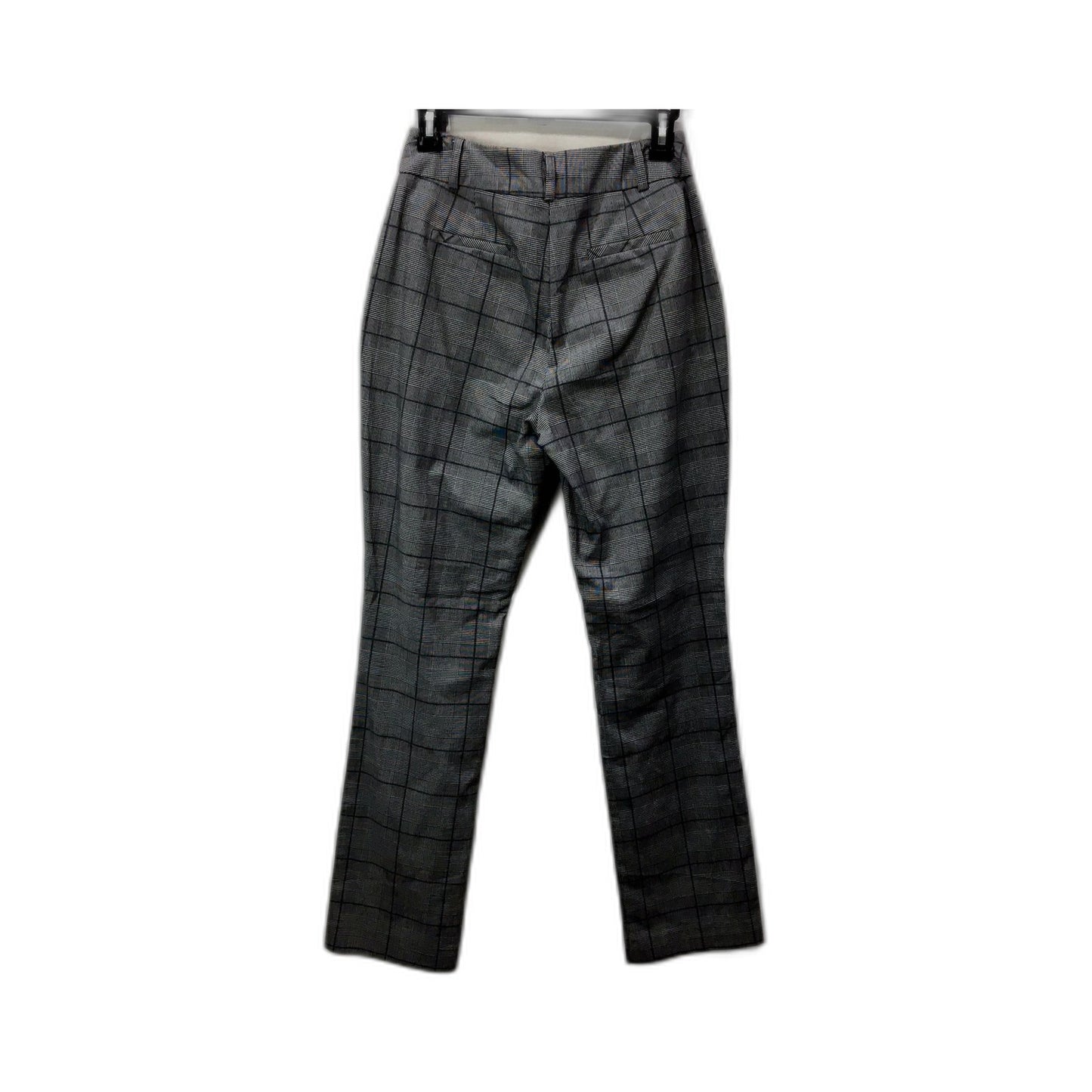 Tokito Womens Gray Plaid Trousers - Comfortable Fit Size 8