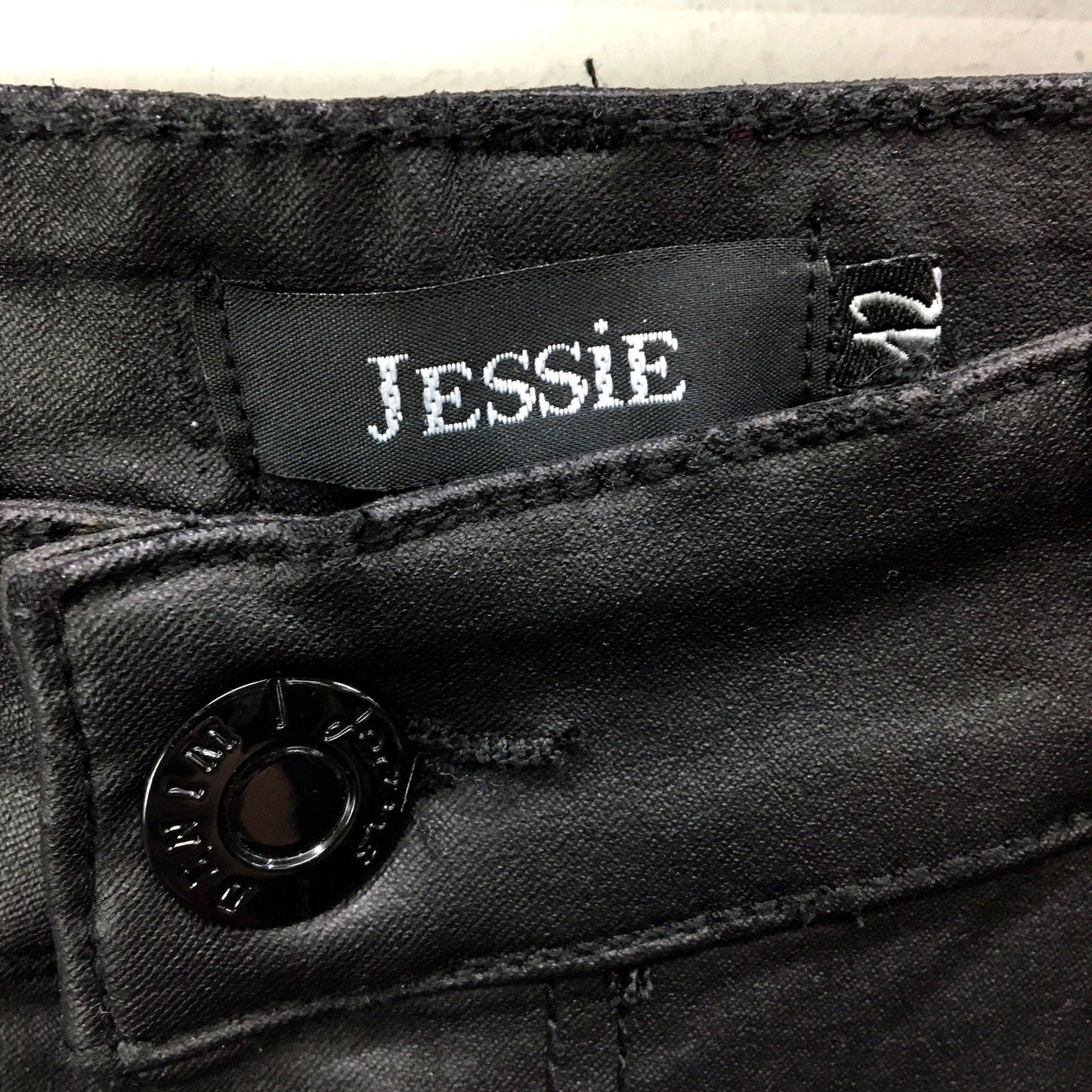 Jessie Womens Skinny Jeans High Waisted Cotton Blend Black Size 12 NEW