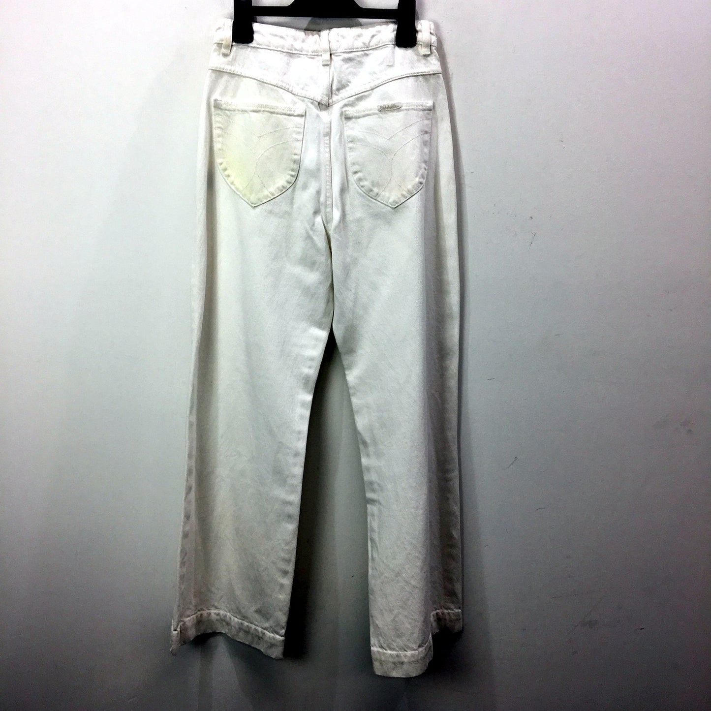 Rolla's Womens High Rise Wide Leg Jeans High Rise Wide Leg White Denim Sz 10