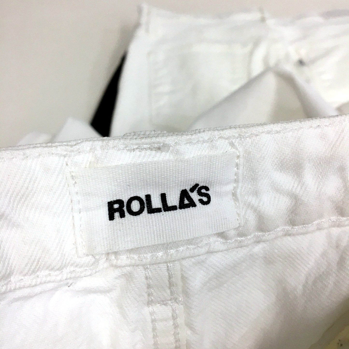 Rolla's Womens High Rise Wide Leg Jeans High Rise Wide Leg White Denim Sz 10