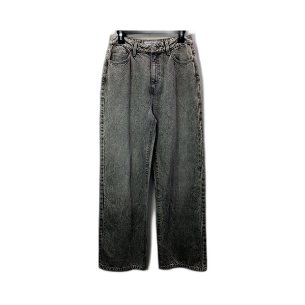 Pearl Wide Leg Jeans Unisex Global Wide Leg Gray Jeans for Small 29 Waist Size