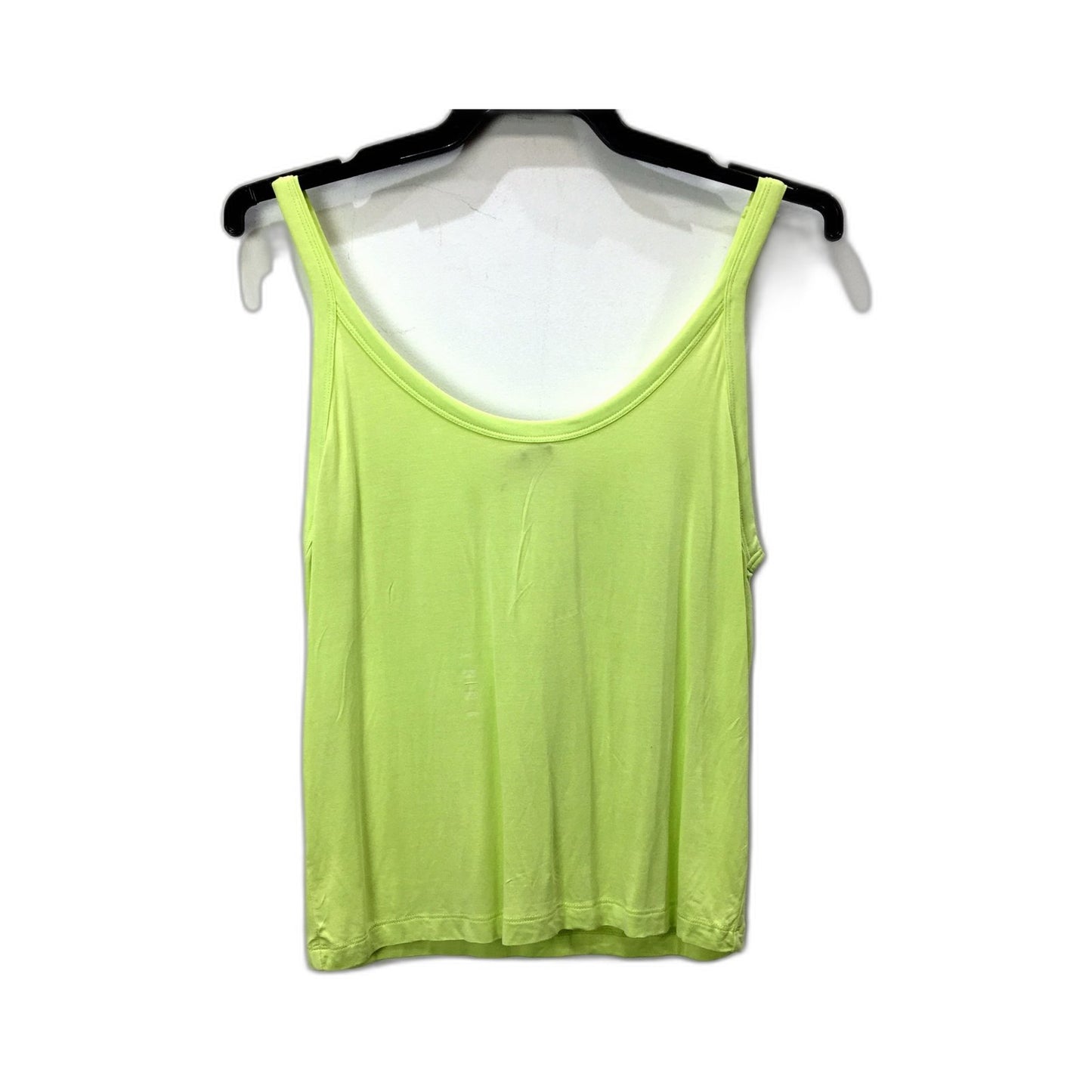 Bonds Womens Sleeveless Tank Top Sleeveless Neon Green Tank Top - Size S