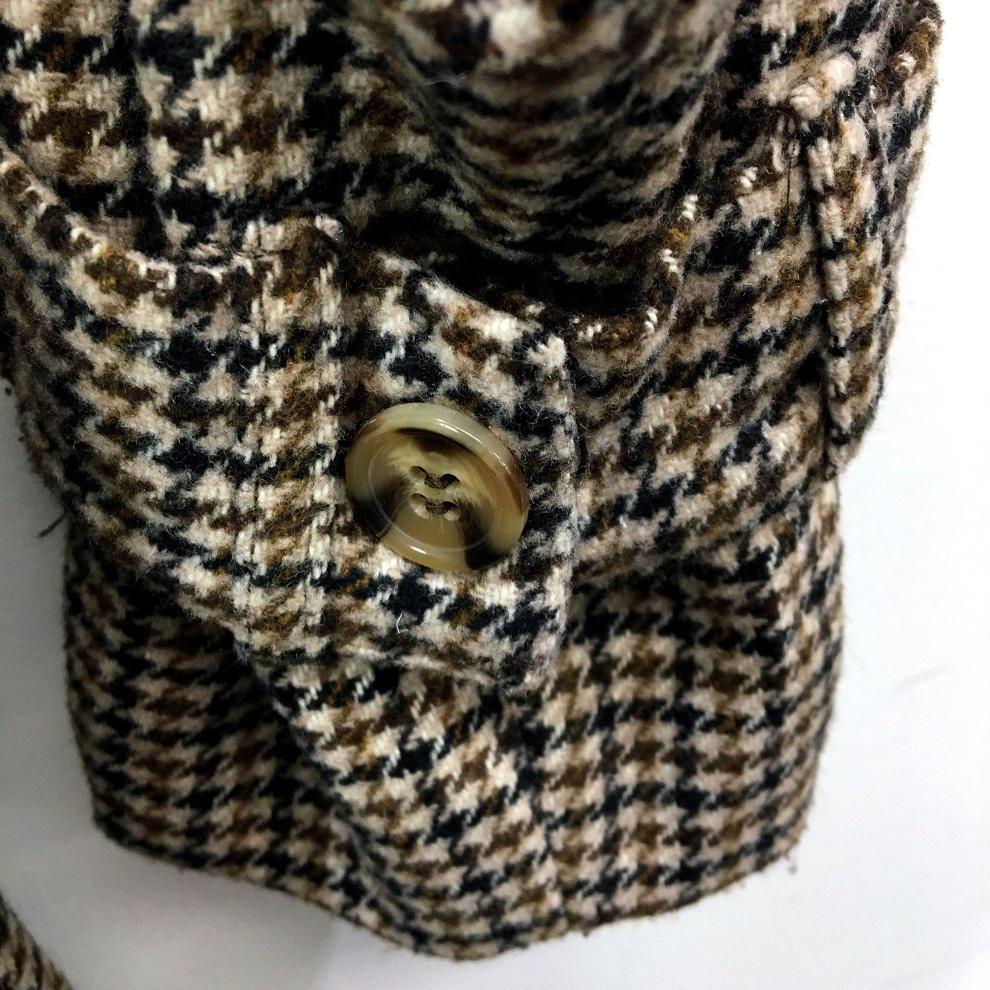 Bardot Womens Oversized Coat Belted Wool Blend Outerwear Black and Beige Size 10
