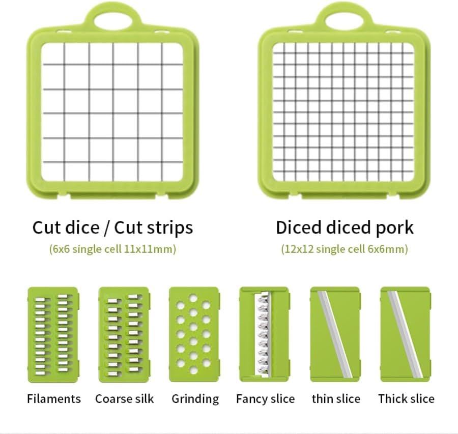 Kitchen Ideas 15-in-1 Professional Food Chopper Multifunction Vegetable NEW