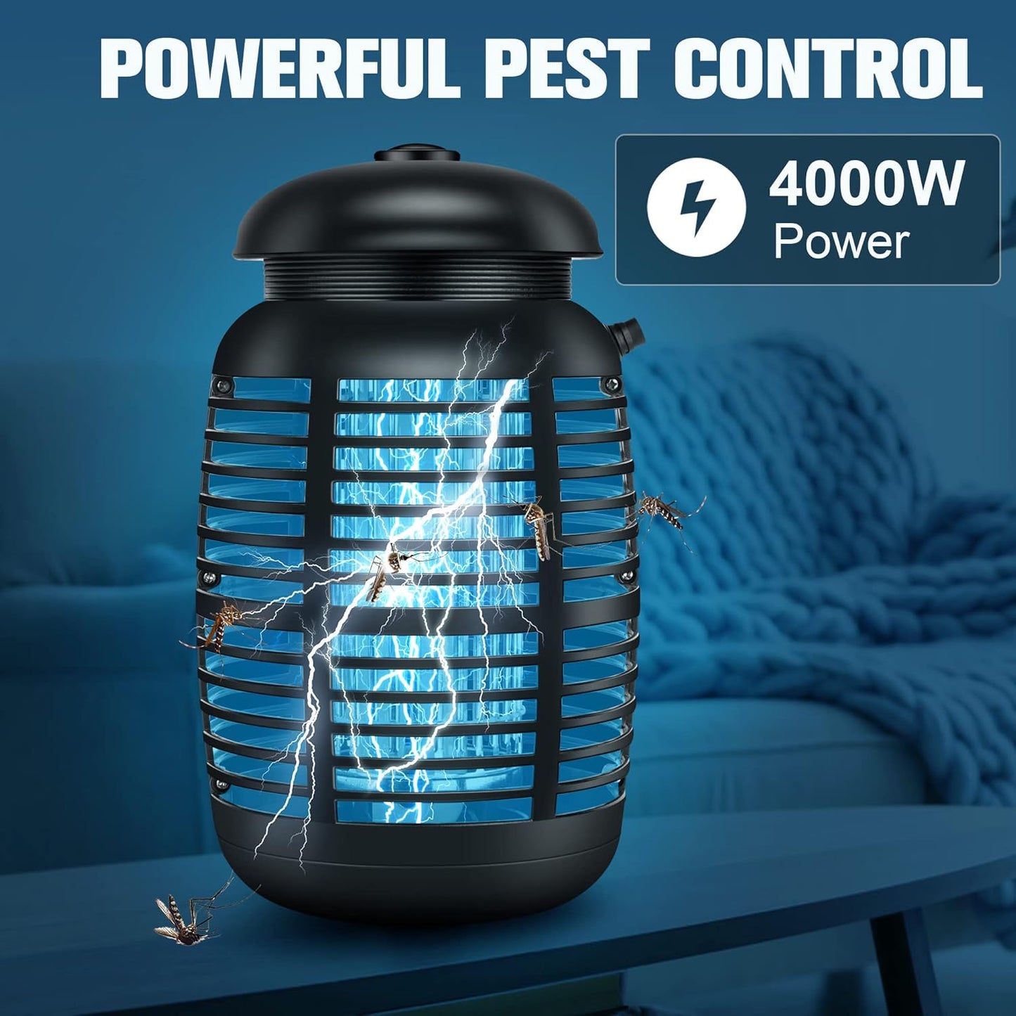 avitong Pro 4200V Electric Bug Zapper Outdoor Mosquito Killer Effective DEMO
