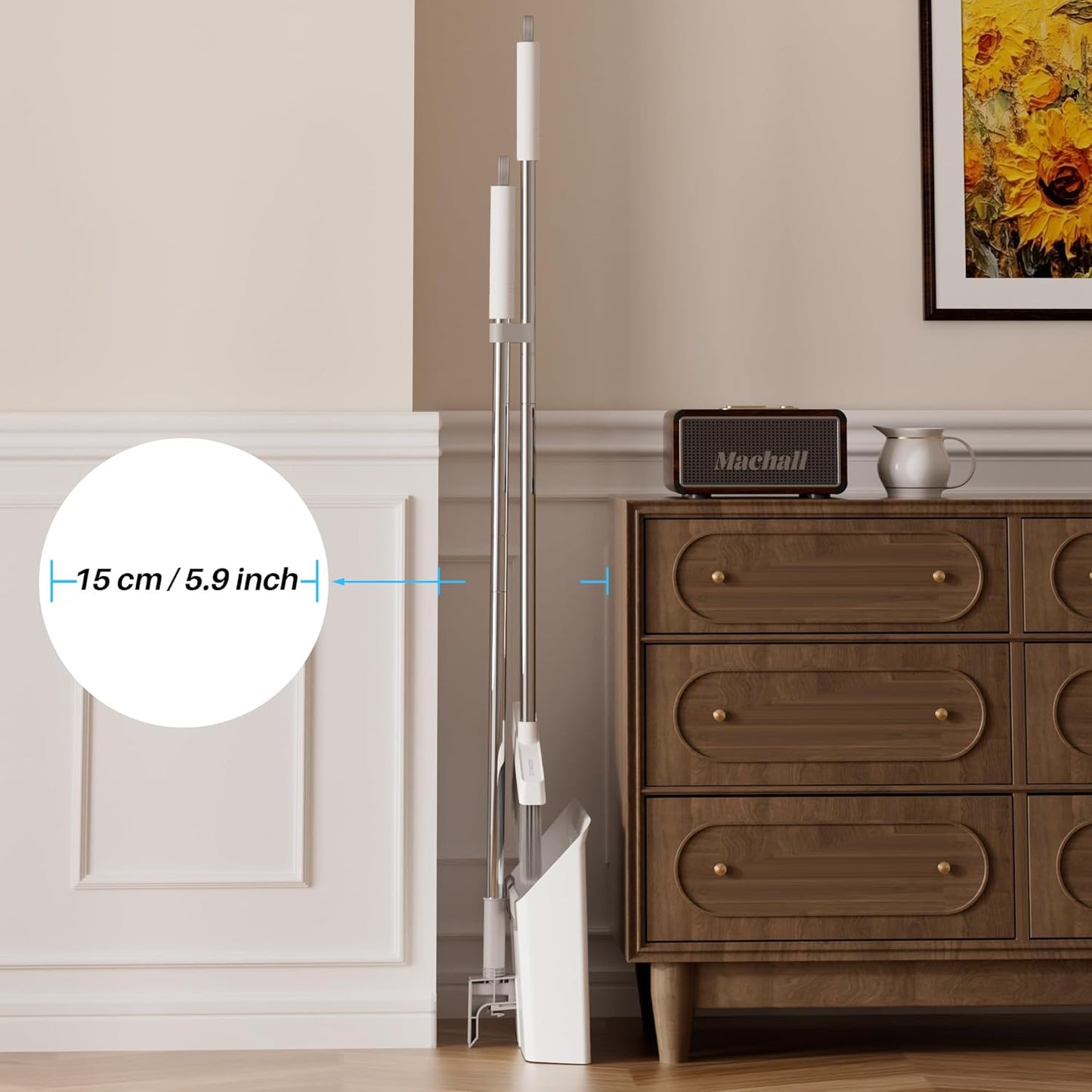 JOYMOOP Upright Sweeping Parts & Accessories Stand Up Broom with Built-in NEW