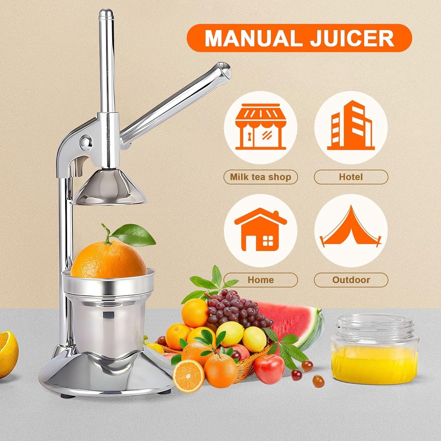 Aumerage Manual Manual Juicers Juicer Hand Press Juice Presser Easy to Clean
