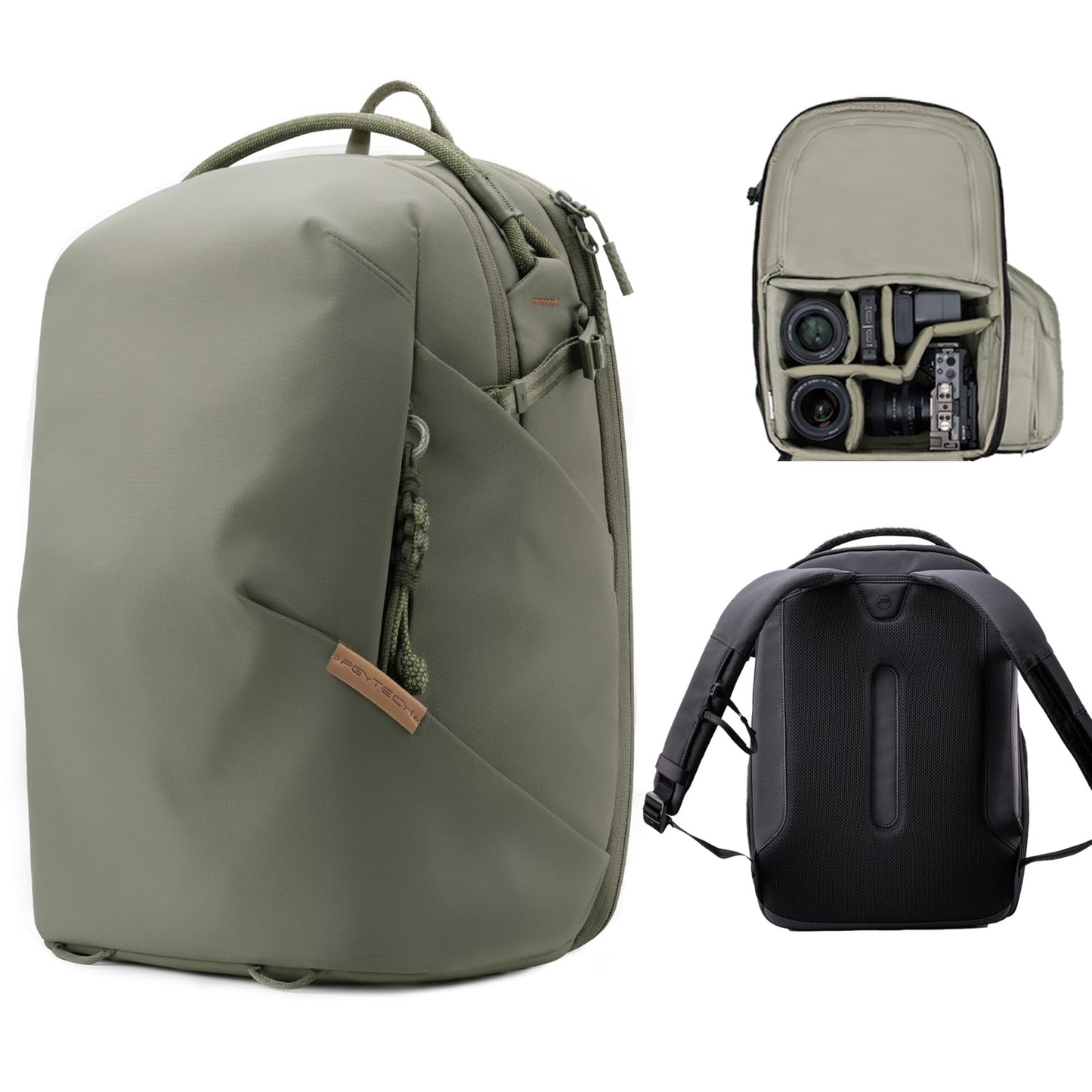 PGYTECH OneGo Cases & Bags Lite 16L Forest Green Camera Backpack, 22L NEW