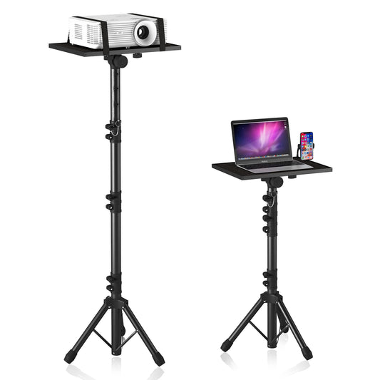 DECOSIS Adjustable Stands Tripod Laptop Projector Stand, Aluminium Black NEW