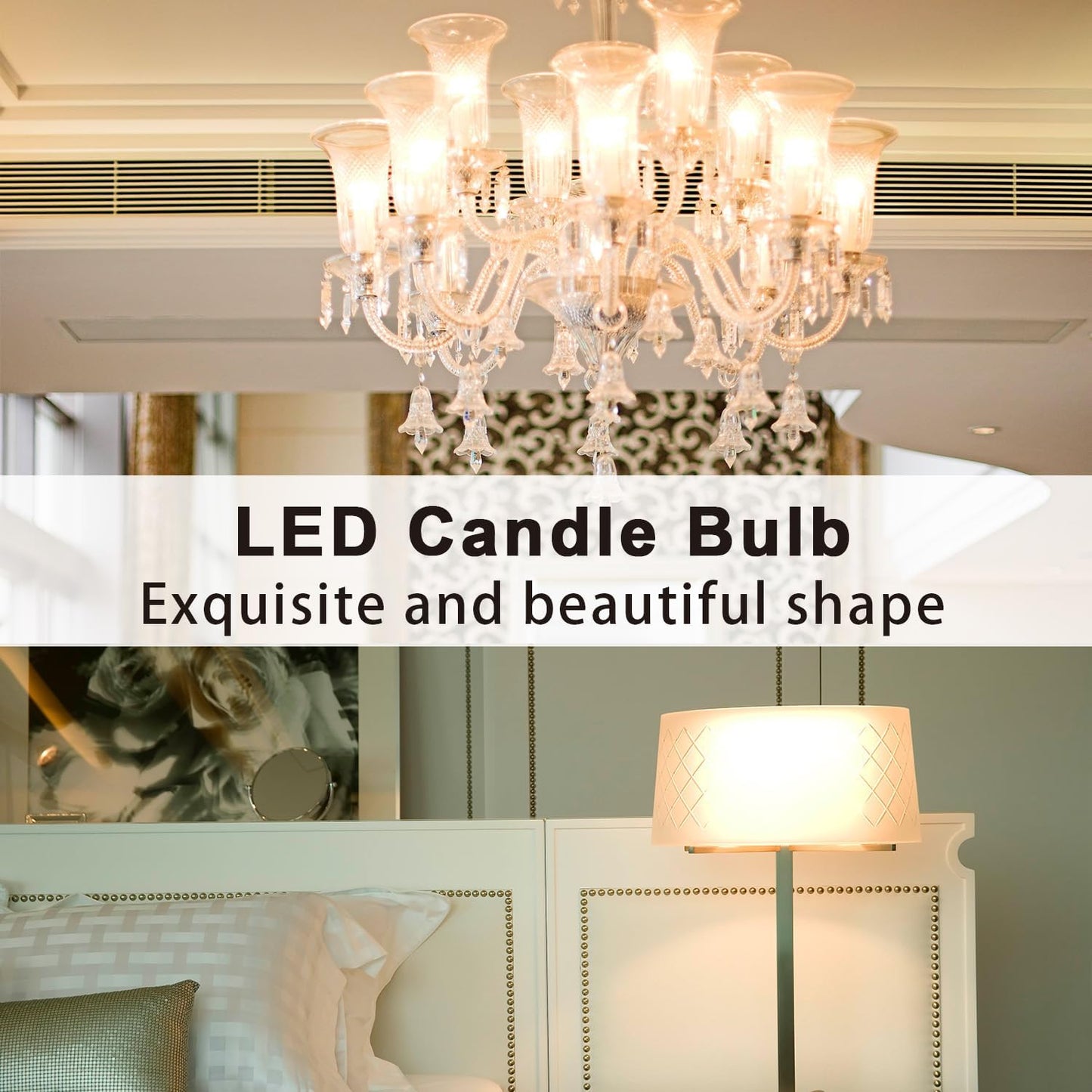 FEILEMAN LED Light Bulbs 8W Super Bright Small Edison Screw Warm White NEW