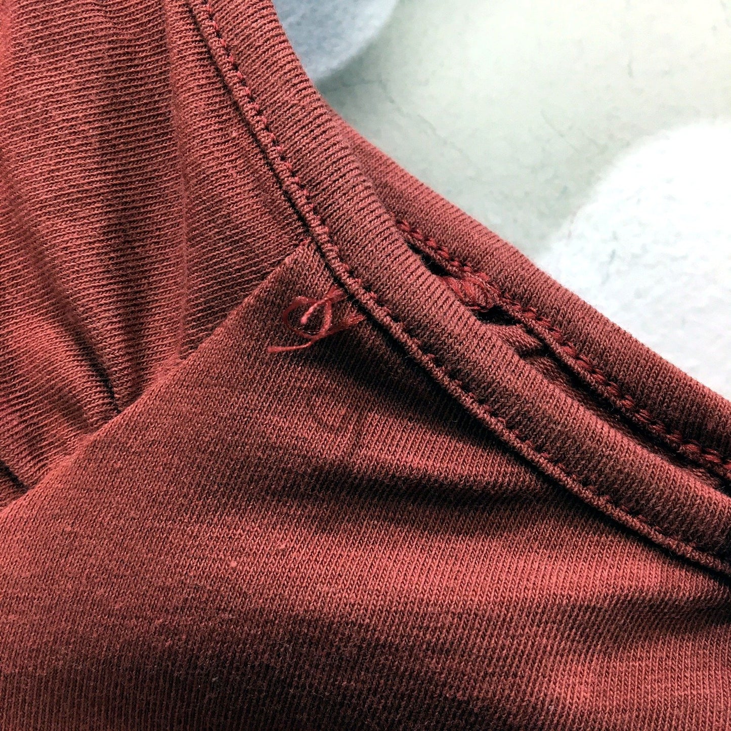 MNG Basics Womens Puff Sleeve Cotton Burgundy T-Shirt in Small NEW