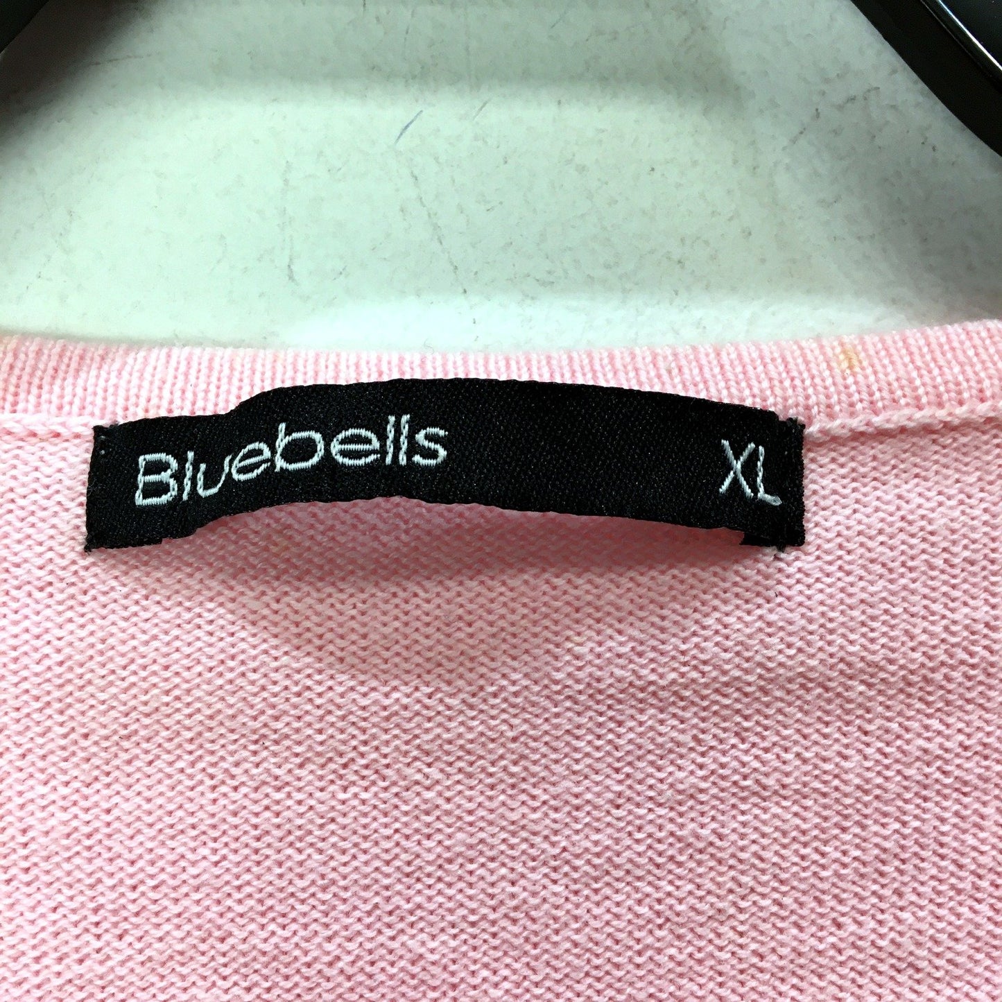 Bluebells Womens Oversized Crewneck T-Shirt Soft Cotton Blend Pink Size XL