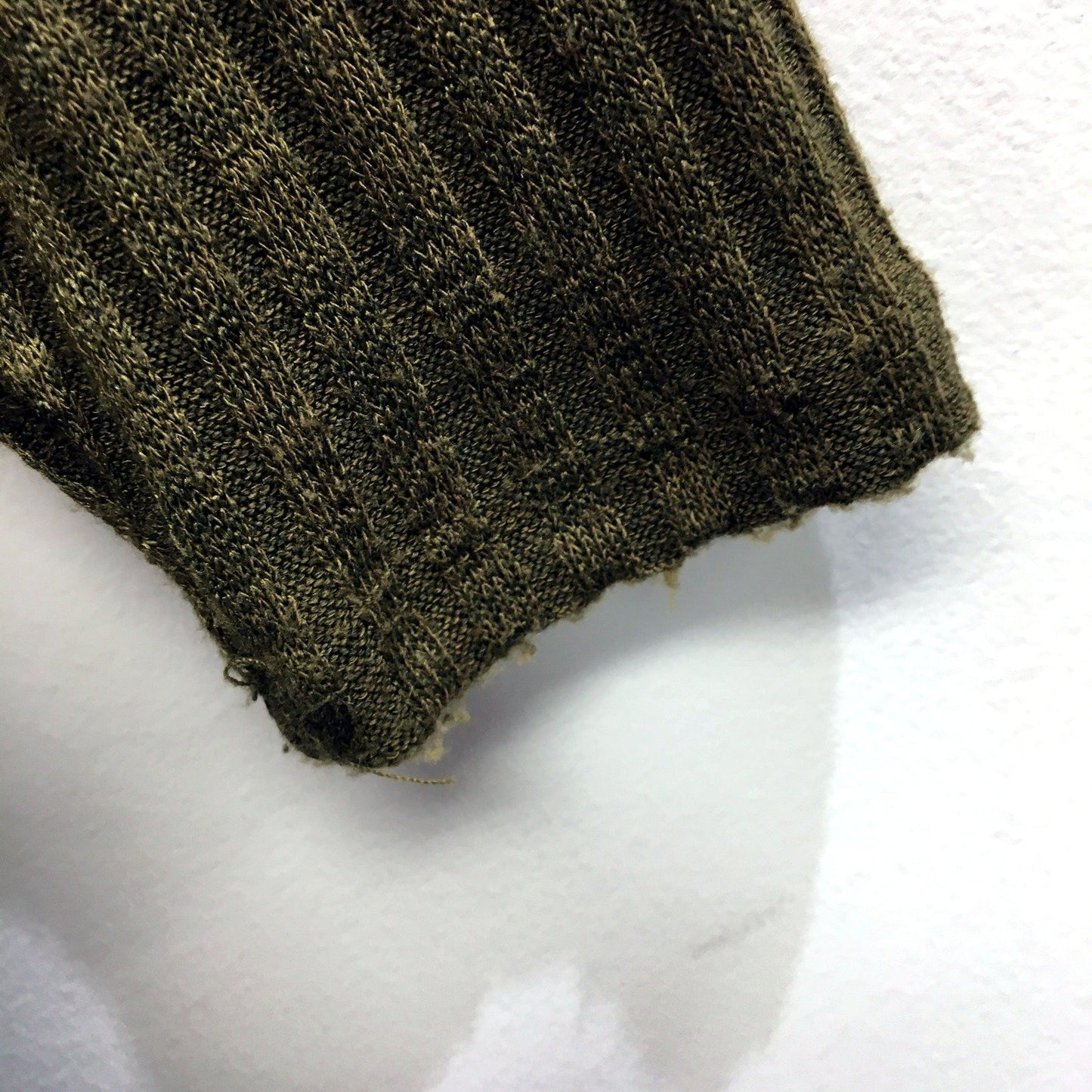 Seed Heritage Womens Ribbed Knit Pullover Sweater in Olive Green, XS Size