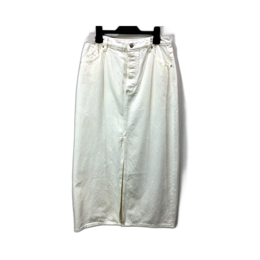 Rollas Womens Vintage White High Waisted Denim Skirt Size 12 NEW