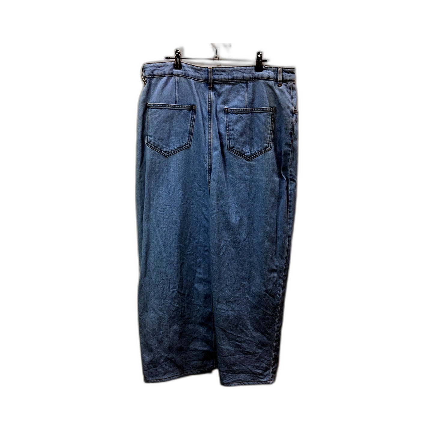 ASOS Design Womens Straight Leg High-Waisted Blue Denim Jeans Size 18 NEW