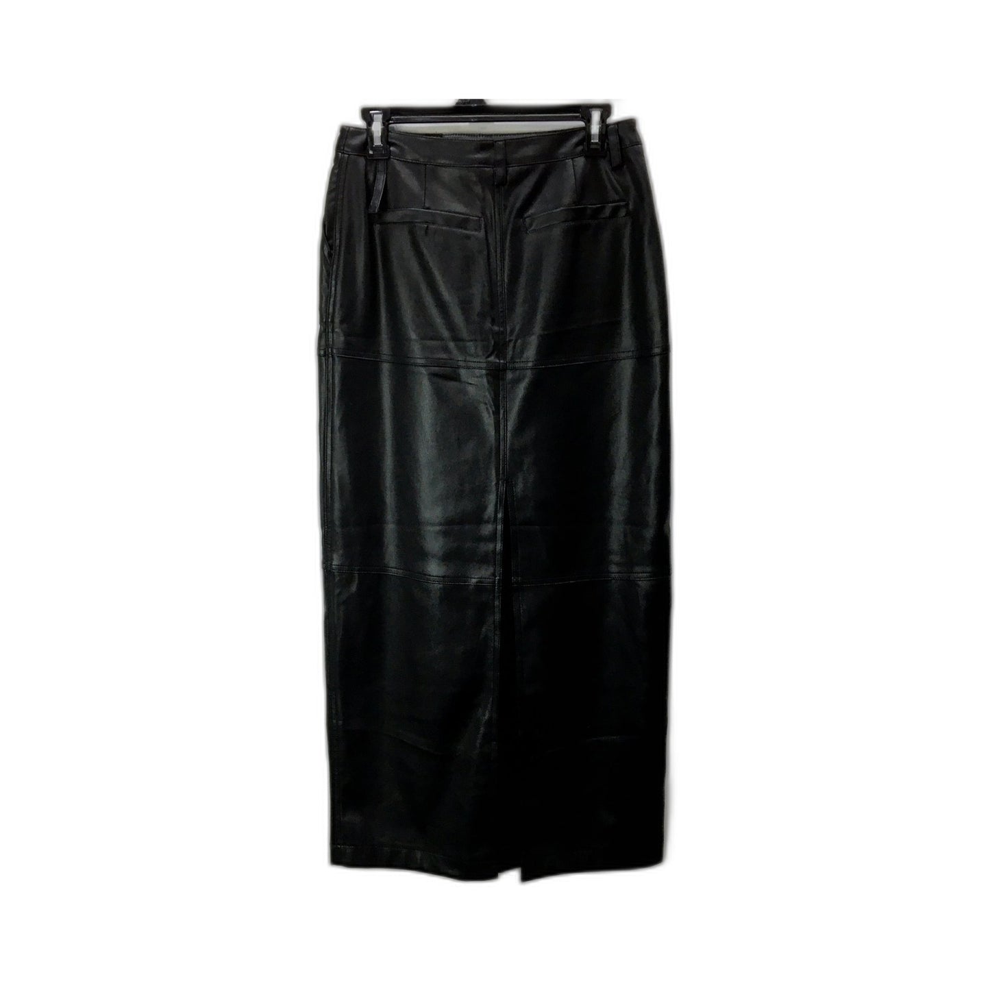 Alice in the Eve. Womens Black Polyurethane Skirt, Size S NEW