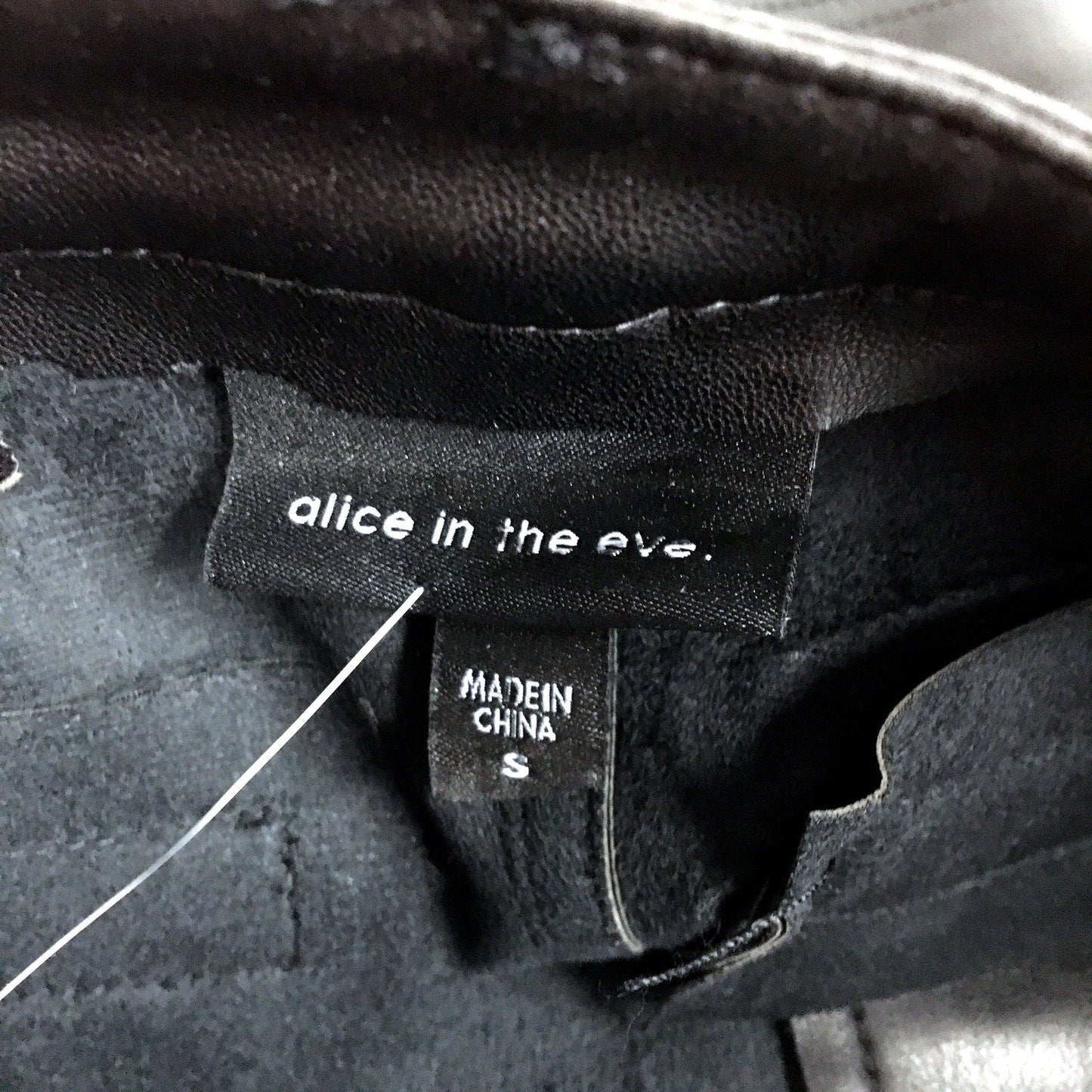 Alice in the Eve. Womens Black Polyurethane Skirt, Size S NEW