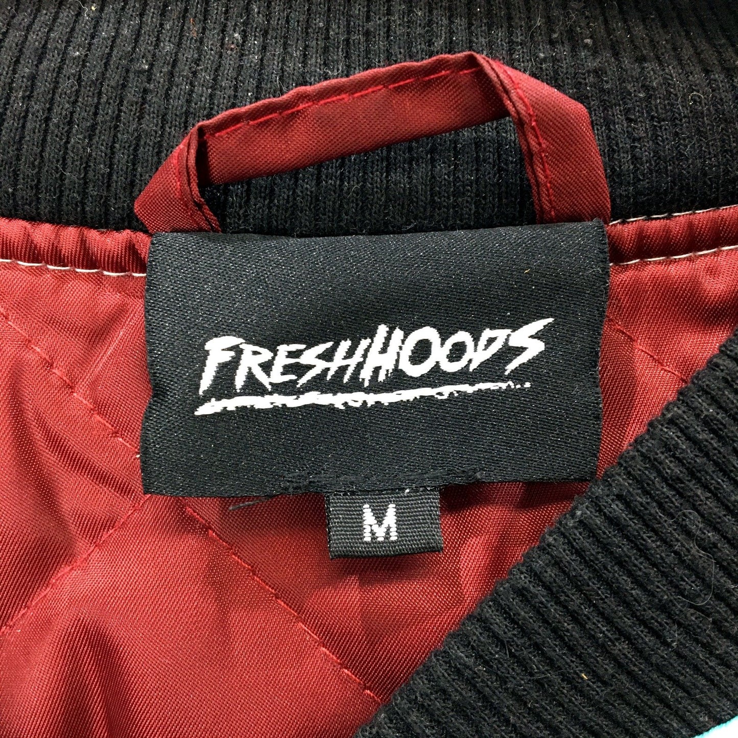Freshhoods Mens Zip-Up Bomber Jacket Graphic Music Skateboard Multicolor Size M