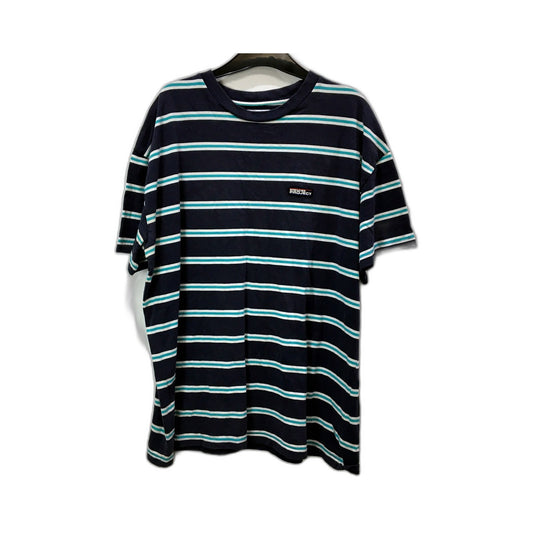 Spencer Mens Striped T-Shirt Multi Color Cotton Soft Comfortable Size XL