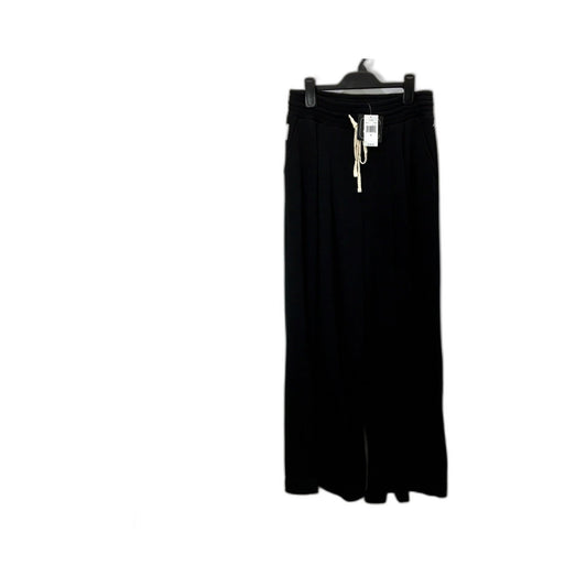 Nylora Womens Rowan Pants Rowan Wide Leg Cotton Blend Pants in Black, Size M NEW