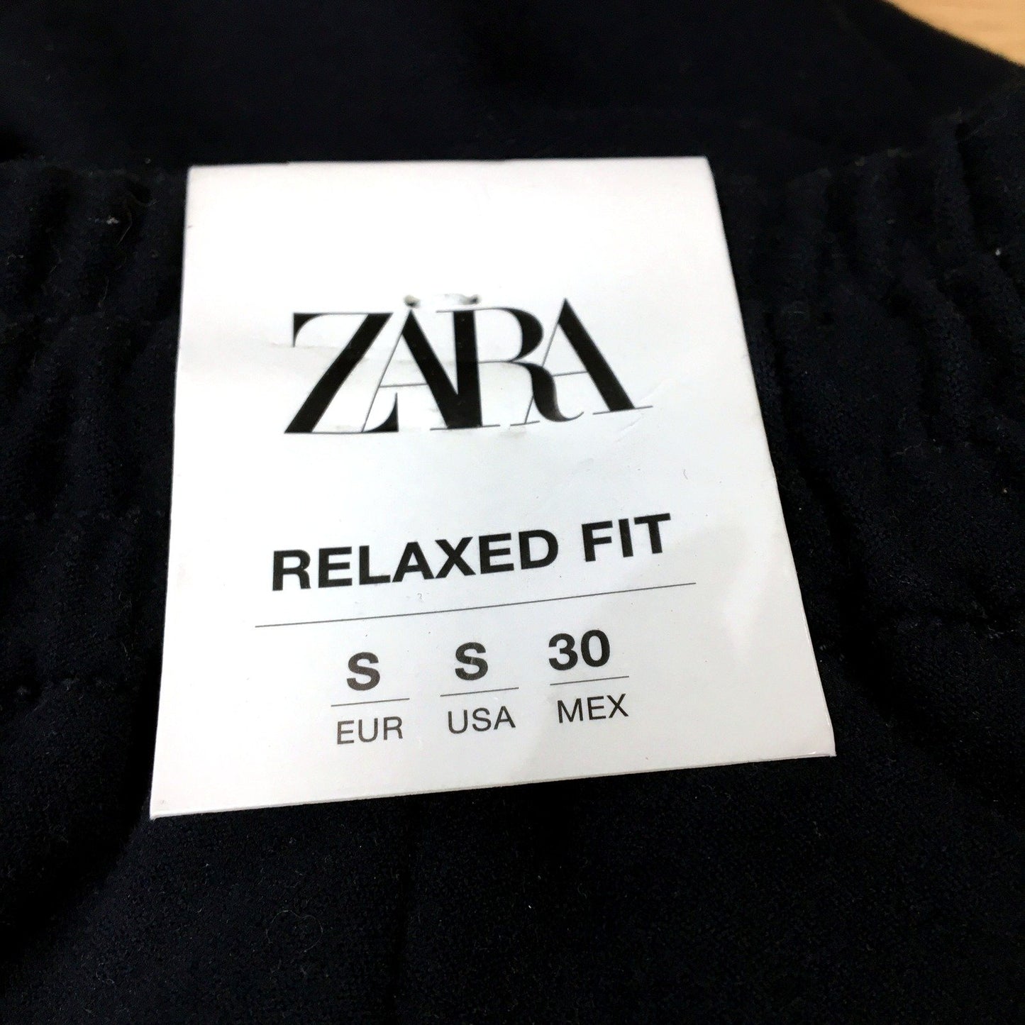 Zara Womens Relaxed Fit Pants Relaxed Fit Black Pants - Small Size NEW
