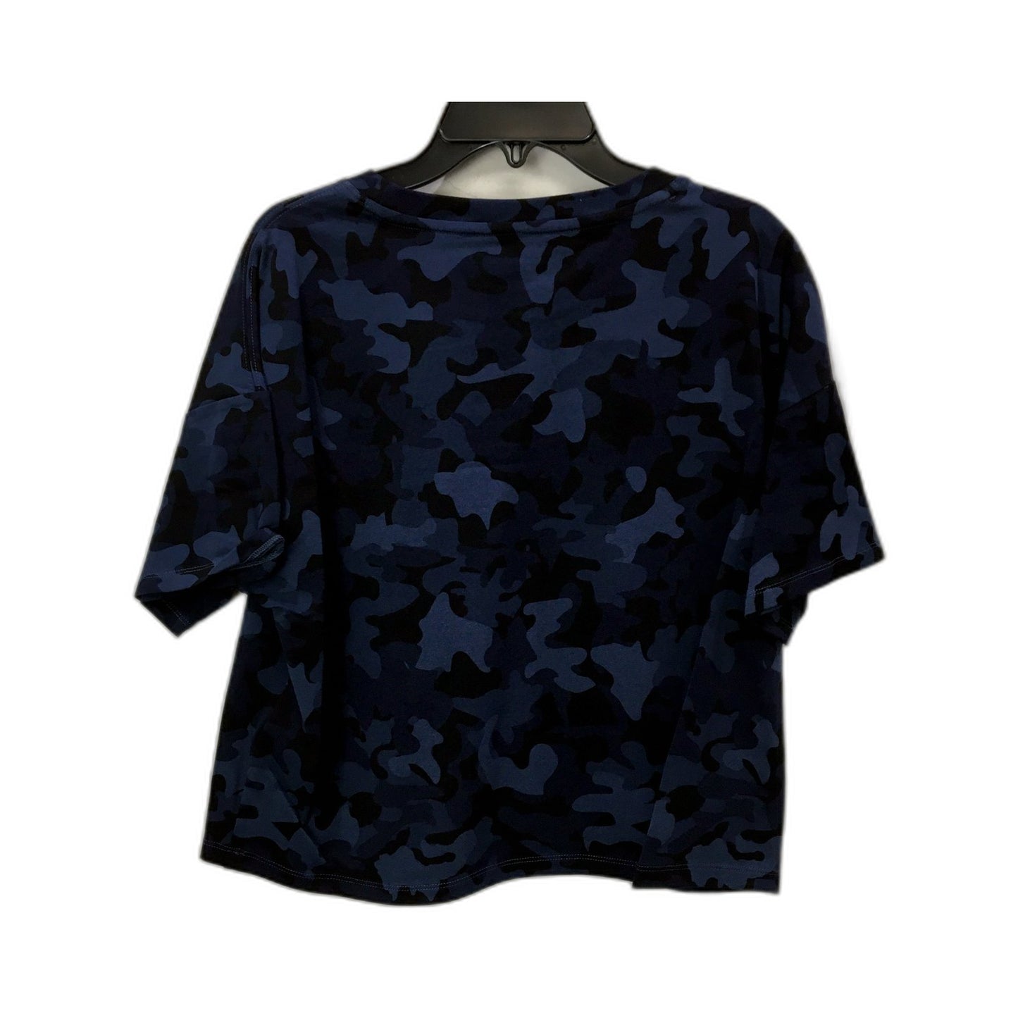 Tommy Hilfiger Womens Navy Camo Cropped T-Shirt in Size S NEW