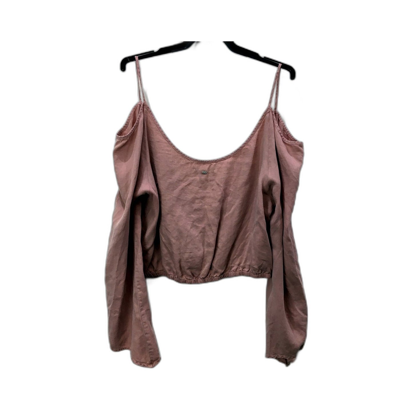 Billabong Womens Cropped Cold Shoulder Top in Mauve, Size 14