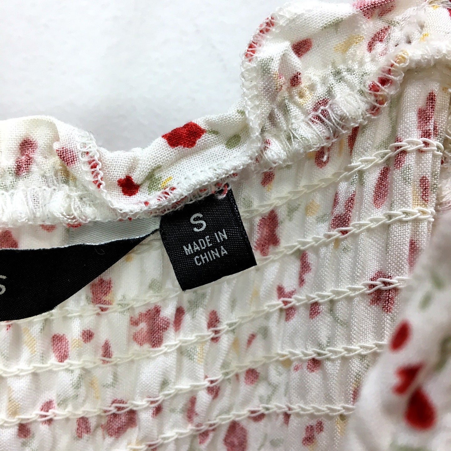 Glassons Womens Floral Print Dress Top Floral Print Ruffle Summer Dress Sz S