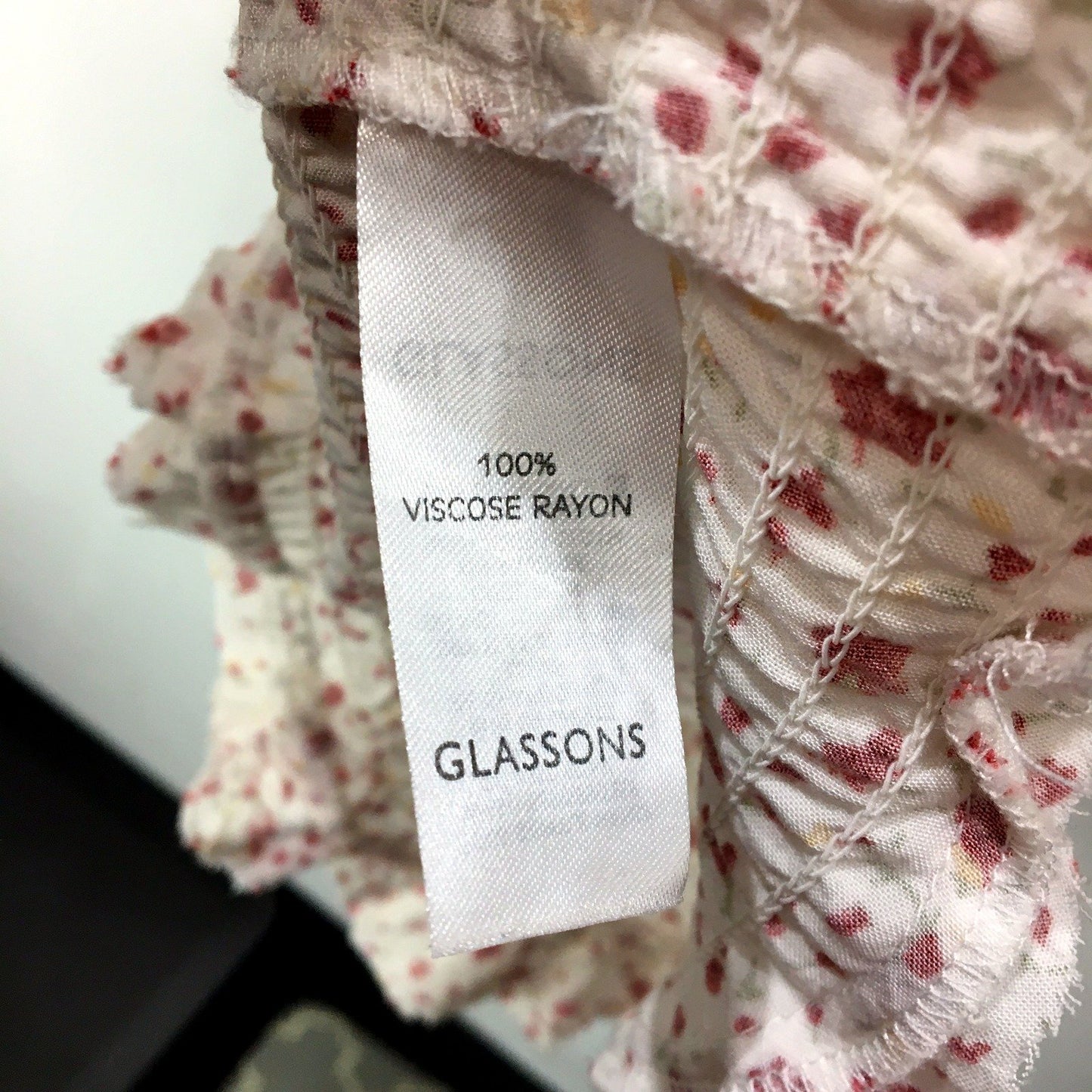 Glassons Womens Floral Print Dress Top Floral Print Ruffle Summer Dress Sz S