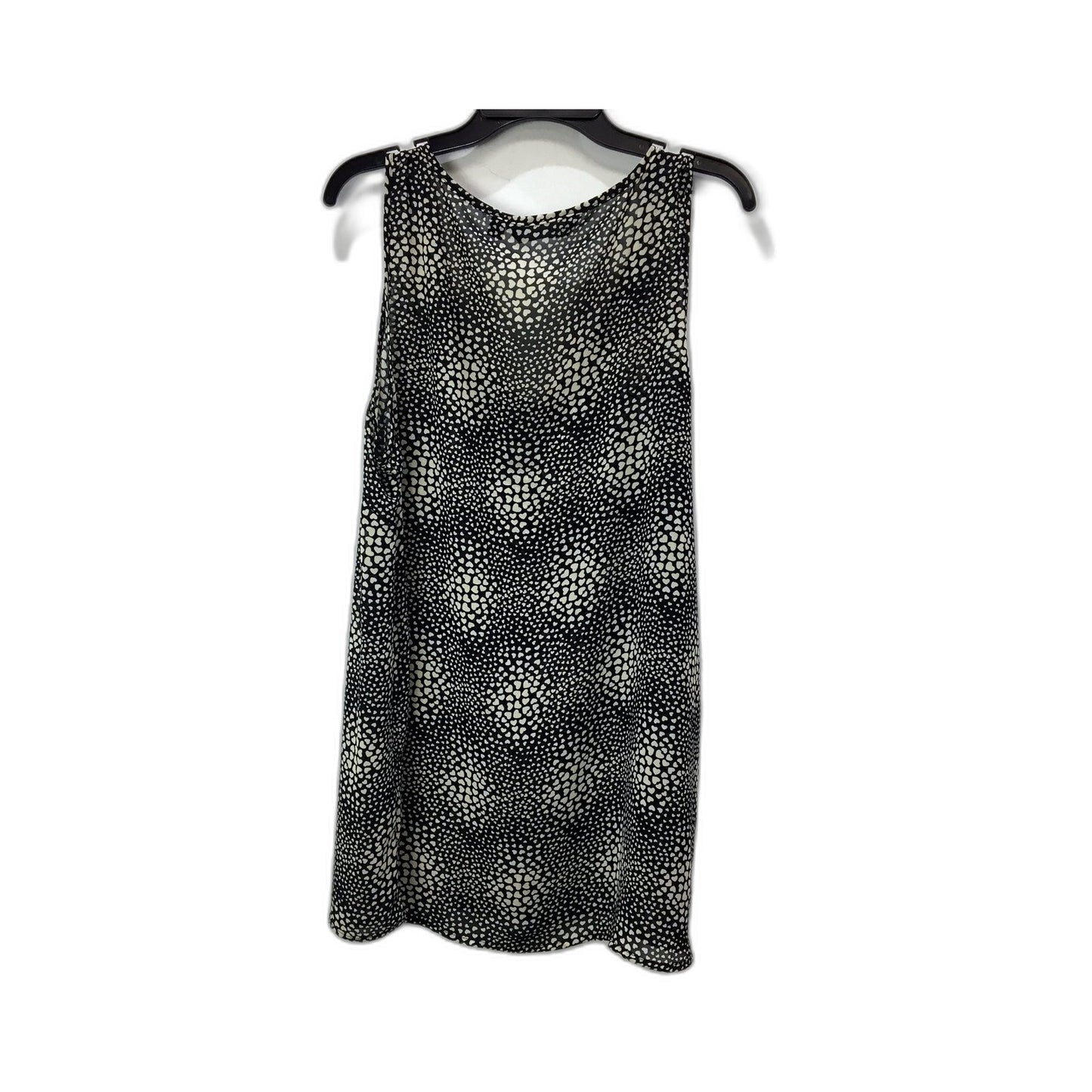 Glassons Womens Sleeveless Dress Sleeveless Polka Dot Dress in Black Size 12