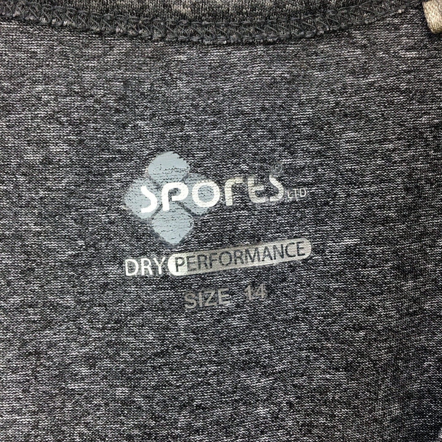Sports Womens Charcoal Gray Pullover Tank Top - Comfortable Fit Size 14