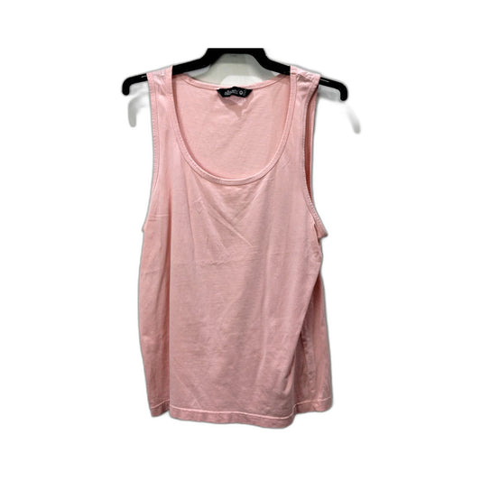 Allsorts Womens Pink Cotton Tank Top, Size 14