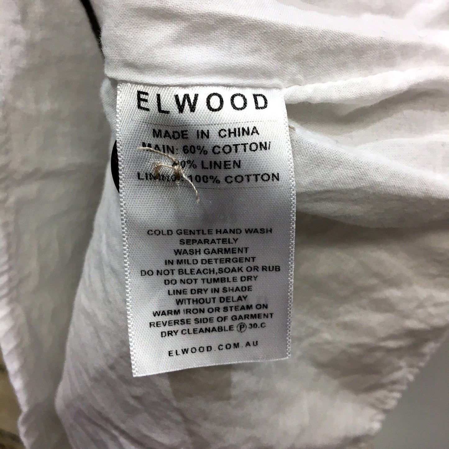 Elwood Womens Pinafore Dress Linen Cotton Blend Striped Beige Stripe Sz 10