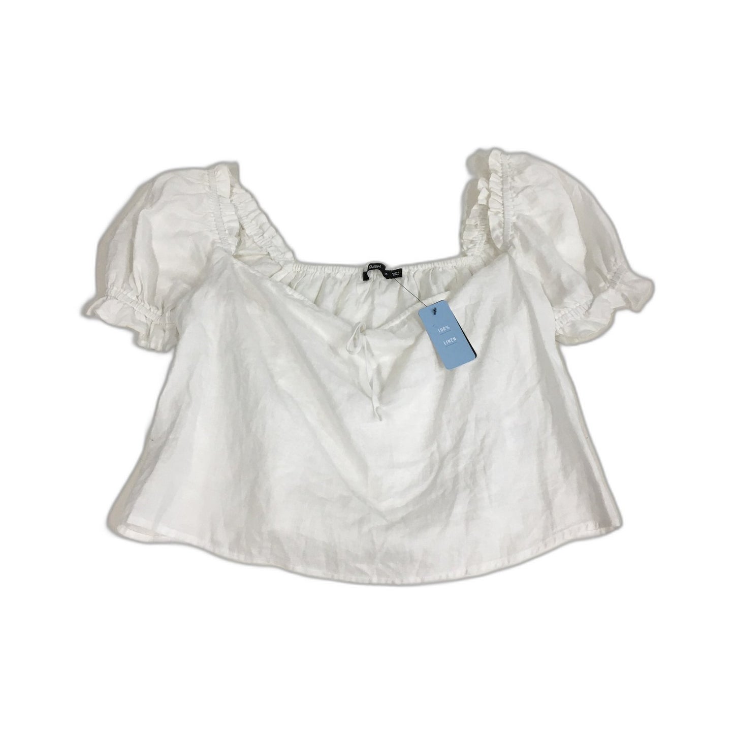 Sportsgirl Womens White Shirts White Cotton Casual Shirts Top Size 10 NEW
