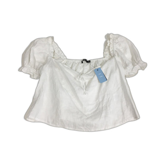 Sportsgirl Womens White Shirts White Cotton Casual Shirts Top Size 10 NEW