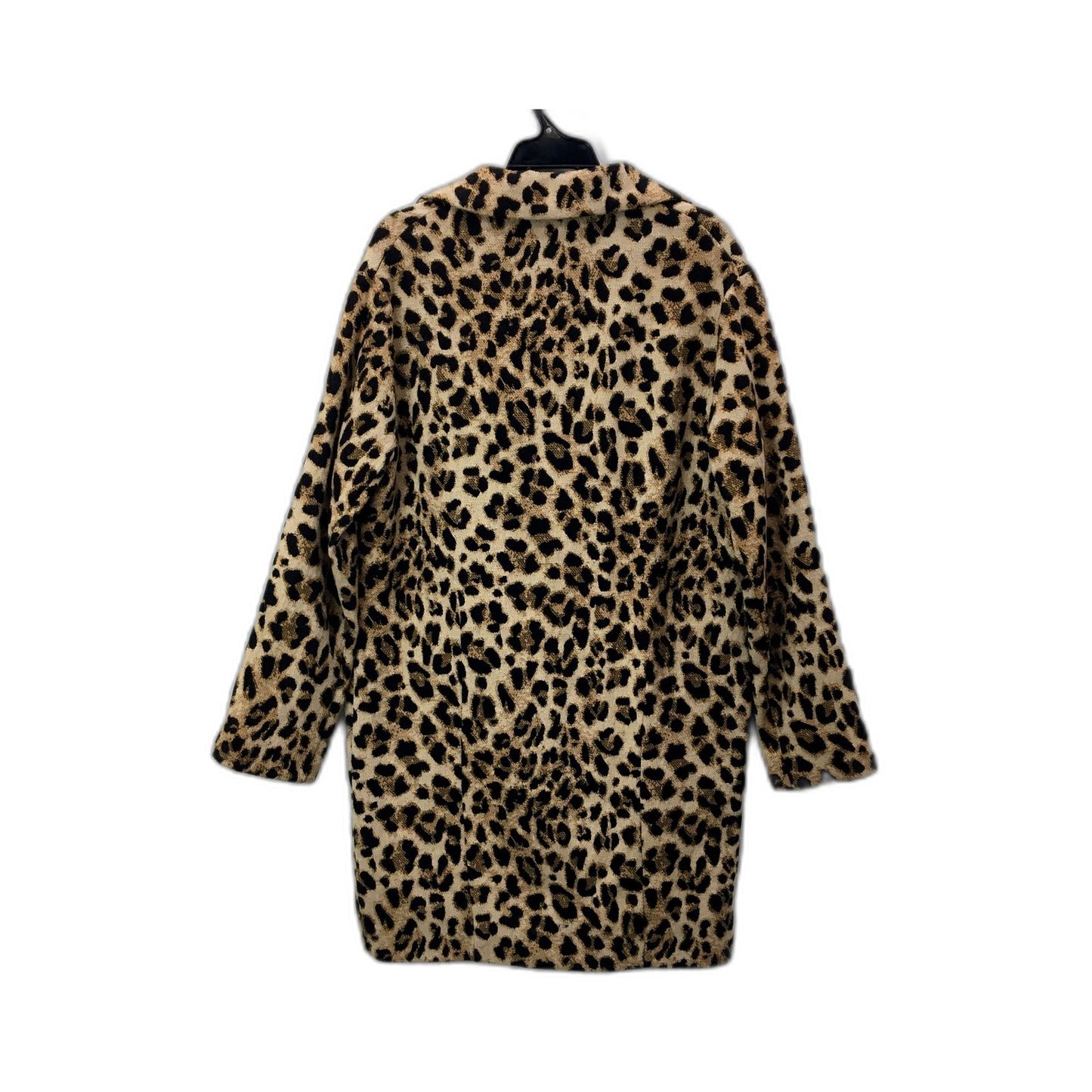 Sportsgirl Womens Leopard Print Coat Soft Comfortable Stylish Tan Black Size 8