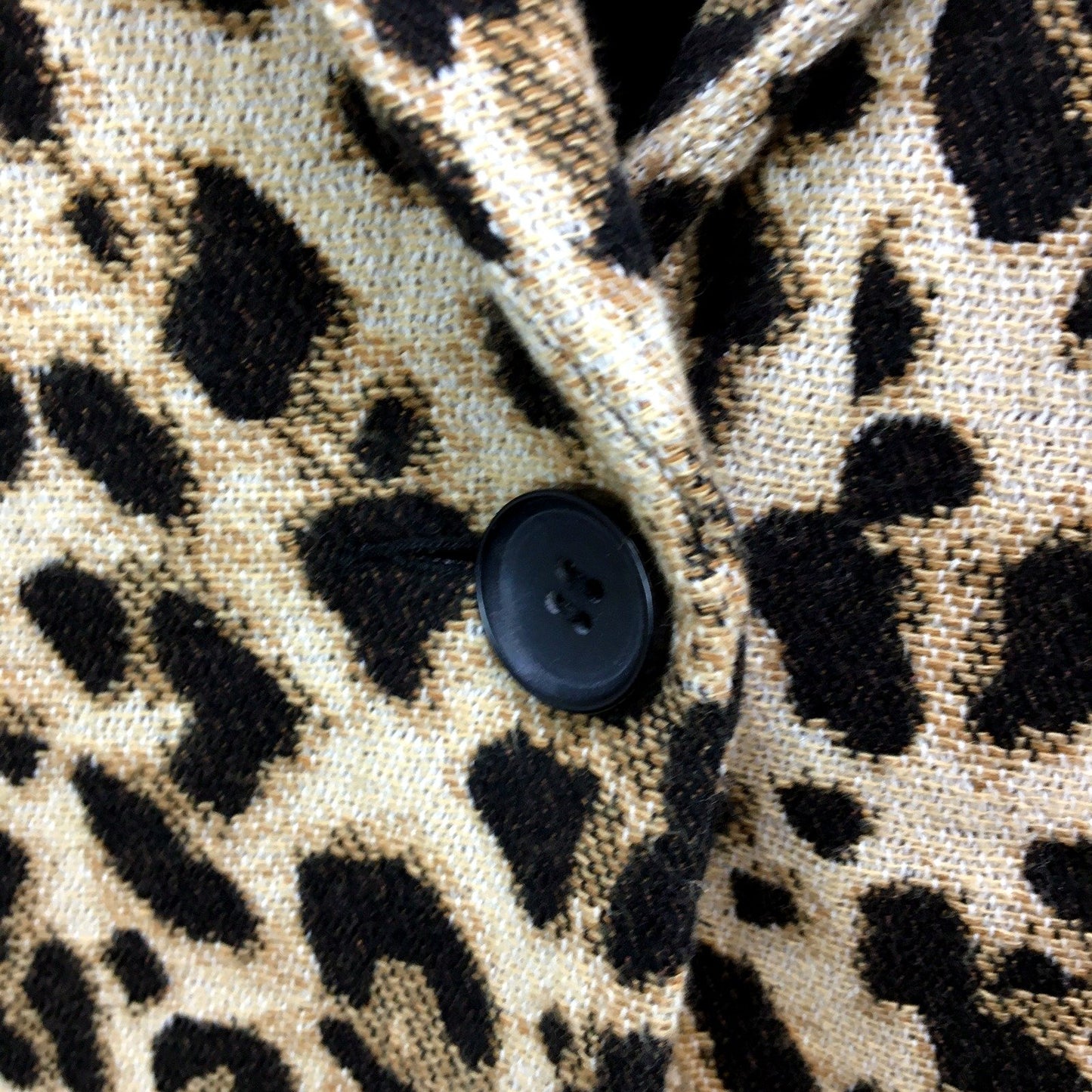 Sportsgirl Womens Leopard Print Coat Soft Comfortable Stylish Tan Black Size 8